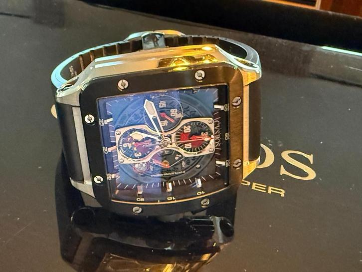 CVSTOS the time keeper, heren horloge, Sieraden, Tassen en Uiterlijk, Horloges | Heren, Zo goed als nieuw, Overige merken, Staal