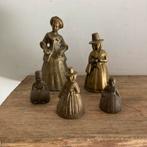 5 Oude Belgische Bronzen Bellen - Zonder Klingel, Ophalen of Verzenden
