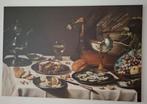 Stilleven met Kalkoenpastei - Pieter Claesz, Antiek en Kunst, Ophalen of Verzenden
