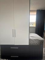 Kledingkast met spiegel en laden, Ophalen, Overige materialen, Gebruikt, 100 tot 150 cm