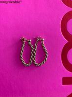 ✨🦢Gouden oorbellen rope stekers 14 karaat anna nina, Ophalen of Verzenden, Goud