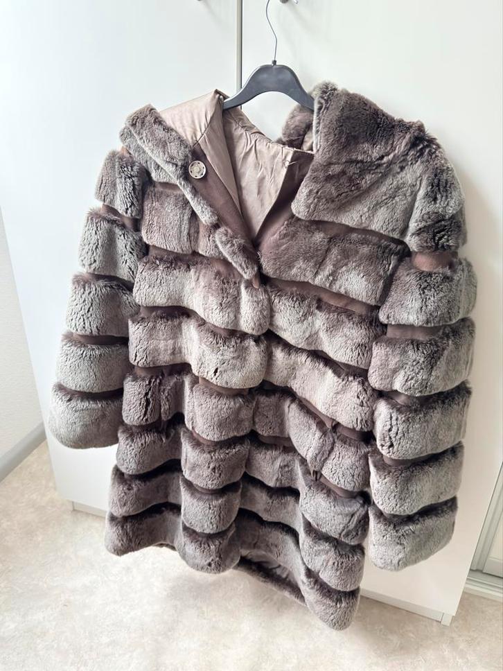 Bontjas - Maat M, Kleding | Dames, Jassen | Winter, Zo goed als nieuw, Maat 38/40 (M), Bruin, Ophalen of Verzenden