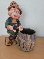 Efteling Laaf tuinkabouter met bloempot, Overige materialen, Efteling, Tuinkabouter, Onbekend