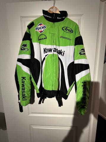 MDM Motorjack voor kinderen, bikerjack, racing jas groen MDM Motorjack voor kinderen, bikerjack, racing jas groen