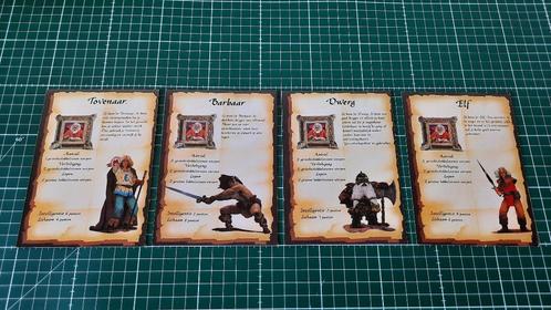 Hero Quest Karakterkaarten (Spel onderdelen), Hobby en Vrije tijd, Gezelschapsspellen | Bordspellen, Gebruikt, Ophalen of Verzenden