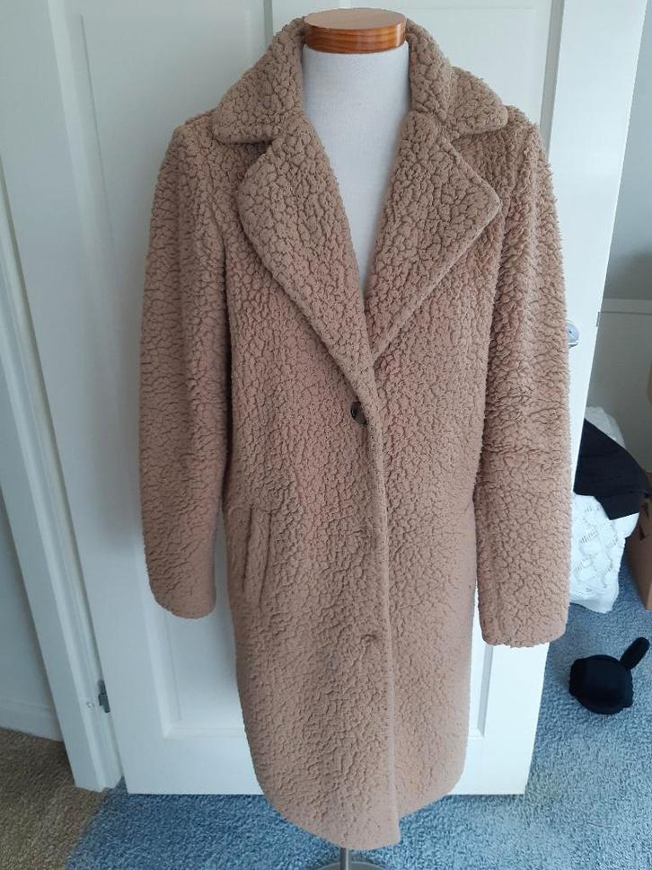 Teddy camel kleurige jas van Costes ~ maat S, Kleding | Dames, Jassen | Winter, Zo goed als nieuw, Maat 36 (S), Bruin, Ophalen of Verzenden