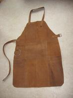 Leren schort dik leer keukenshort bbq schort  zgan, Ophalen of Verzenden, Zo goed als nieuw, Bruin, Schort