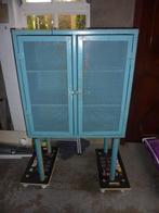 kast, staal, boekenkast, vintage, stoer, industrieel, Antiek en Kunst, Curiosa en Brocante, Ophalen