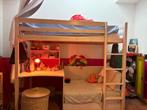 Hoogslaper met bureau, Kinderen en Baby's, Kinderkamer | Bedden, Ophalen, 85 tot 100 cm, Gebruikt, Hoogslaper of Stapelbed