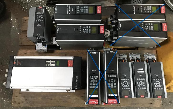 Frequentieregelaar, Danfoss, VLT, diverse modellen, Hobby en Vrije tijd, Elektronica-componenten, Gebruikt, Ophalen
