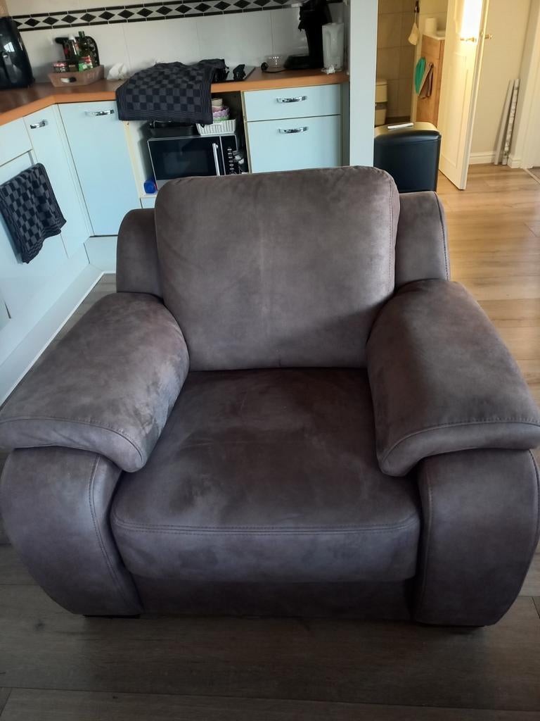 Bankstel met fauteuil, Ophalen, Gebruikt, Stof
