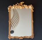 Antieke spiegel goud gips 24x37cm, Antiek en Kunst, Antiek | Spiegels, Ophalen, Rechthoekig, Minder dan 50 cm, Minder dan 100 cm