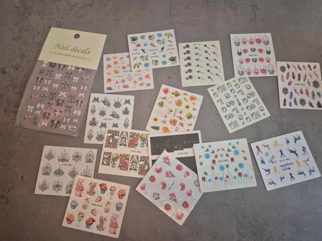 Nagel sticker set, Ophalen of Verzenden, Nieuw, Handen en Nagels