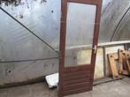 zware hardhouten deur 202x82,50  35euro, Doe-het-zelf en Verbouw, Deuren en Horren, Ophalen, 80 tot 100 cm, 200 tot 215 cm, Hout