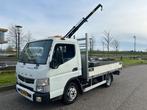 FUSO Canter 3C13 Openlaadbak Hiab008T Kraan Trekhaak Automaa, Auto's, Bestelauto's, Origineel Nederlands, Te koop, Gebruikt, 750 kg