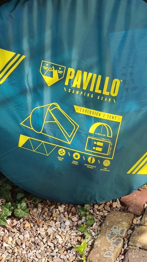 Twee pop-uptenten, 1 keer gebruikt. Pavillo., Caravans en Kamperen, Tenten, tot en met 2, Zo goed als nieuw, Ophalen