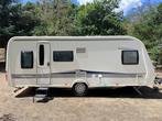 Hobby 560 KMFE Overcompleet! Airco Mover Luifel én Voortent, Caravans en Kamperen, Omvormbare zithoek, Rondzit, Hobby, 5 tot 6 meter