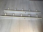 2 Ikea BÄVE led-plafondrails 5 spots in het wit, Ophalen, Zo goed als nieuw, Led