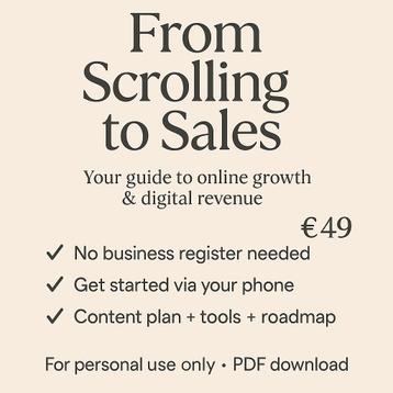 Premium Guide – From Scrolling to Sales | Start Your Digital beschikbaar voor biedingen