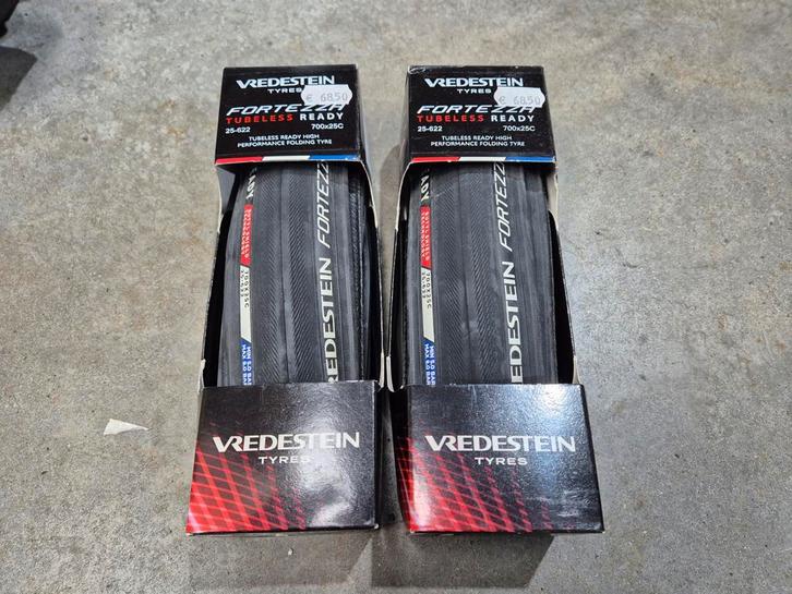Vredestein Fortezza Tubeless Buitenband Set//25mm//Nieuw!, Fietsen en Brommers, Fietsonderdelen, Nieuw, Racefiets, Band, Ophalen of Verzenden