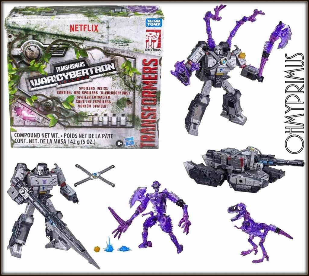 <𝗜𝗡 𝗦𝗧𝗢𝗖𝗞> Hasbro - Megatron & Clear Purple Paleotrex, Verzenden, Nieuw