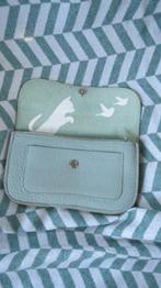 Keecie, leren portemonnee, cat chase medium, dusty green, Overige merken, Verzenden, Zo goed als nieuw, Leer