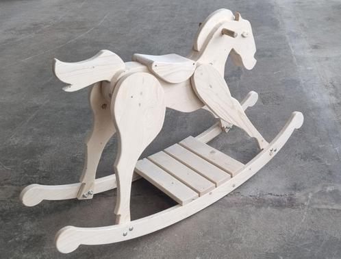 Houten hobbelpaard - steigerhout - Loods66B, Kinderen en Baby's, Speelgoed | Hobbelfiguren, Nieuw, Ophalen
