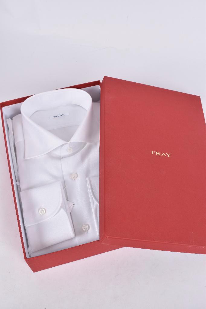 Nieuw shirt overhemd van FRAY katoen maat 41, Kleding | Heren, Overhemden, Nieuw, Halswijdte 41/42 (L), Wit, Ophalen of Verzenden