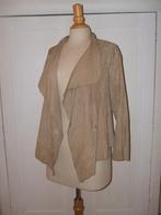 Jigsaw zacht dun leren / suede jasje S/M sluit met 1 haakje, Jigsaw, Beige, Ophalen of Verzenden, Zo goed als nieuw