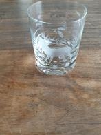 whiskey glas met gegraveerd edelhert, Verzamelen, Ophalen, Zo goed als nieuw, Overige typen