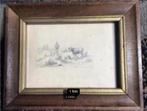 Antieke orginele tekening van D.Cornfoot uit 1855., Antiek en Kunst, Ophalen of Verzenden