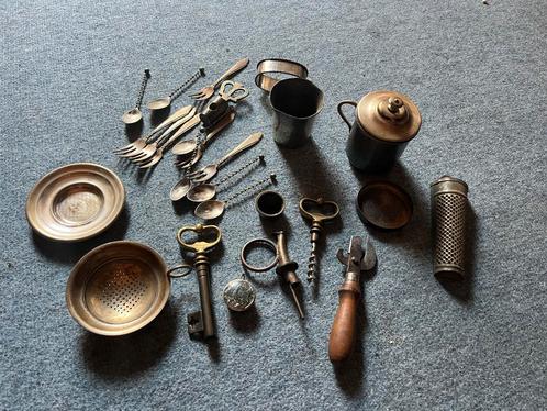 Vintage brocante zoldervondst antiek, Antiek en Kunst, Antiek | Bestek, Ophalen of Verzenden