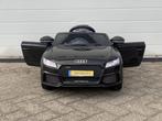 Audi TT'RS 12v zwart - RC – Leder zit – Rubberband Bleu, Kinderen en Baby's, Ophalen of Verzenden, Nieuw, Overige typen