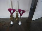 post moderne design flower tulp lamp, paars (jaren '80/90), Huis en Inrichting, Lampen | Tafellampen, Minder dan 50 cm, Metaal