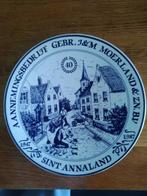 Delfts Blauw wandbord bedrijfsbestaan Sint Annaland, Ophalen of Verzenden