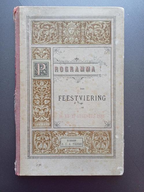 Antiek/Programma der Feestviering Nijmegen 1886, Verzamelen, Ansichtkaarten | Nederland, Gelopen, Gelderland, Voor 1920, Ophalen of Verzenden