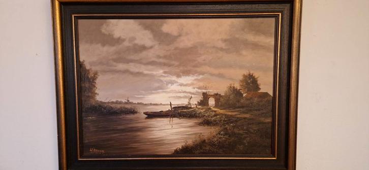 W.Kroon, Antiek en Kunst, Kunst | Schilderijen | Klassiek, Ophalen of Verzenden