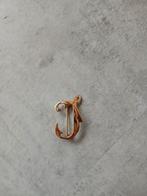 Gouden Letter J Broche, Minder dan 4 cm, Ophalen of Verzenden, Zo goed als nieuw, Goud