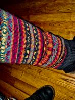 Stoere nieuwe warme beenwarmers Nordic style, Kleding | Dames, Sokken en Kousen, Overige typen, Verzenden, Zwart, Nieuw