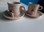 2 kop en schotels, love, met mannetje en vrouwtje, Huis en Inrichting, Keuken | Servies, Ophalen of Verzenden, Kop(pen) en/of Schotel(s)