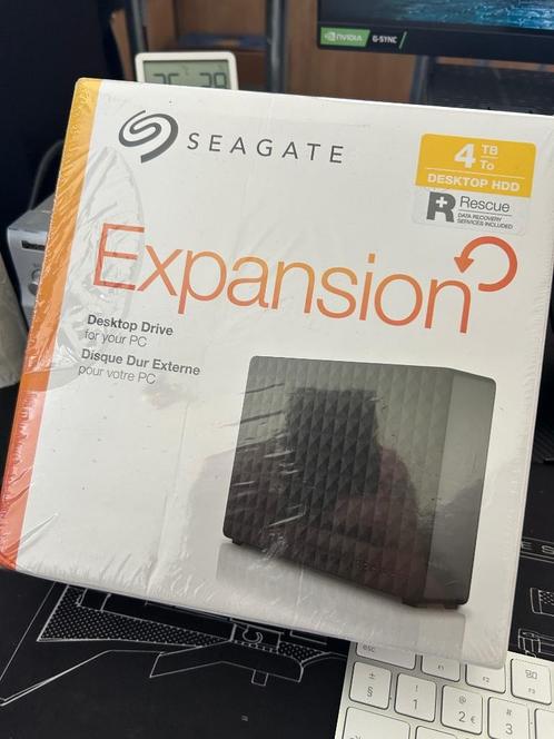 Seagate Expansion Desktop 4 TB externe harde schijf, Computers en Software, Harde schijven, Nieuw, Desktop, Extern, HDD, USB, Ophalen of Verzenden