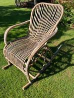 Schommelstoel van rotan, Huis en Inrichting, Stoelen, Ophalen, Gebruikt, Bruin, Riet of Rotan