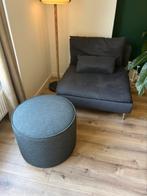 eenpersoonsbank en poef, Ophalen, Zo goed als nieuw, Minder dan 150 cm