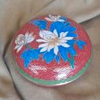 Cloisonne dekseldoosje doorsnede 10 cm, Antiek en Kunst, Ophalen of Verzenden
