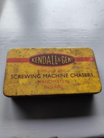 Antiek blikje Kendall & Gent, Manchester, England 1920 beschikbaar voor biedingen