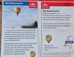 BAS Ballonvaarten. € 30,- korting pp., Drie personen of meer, Kortingsbon