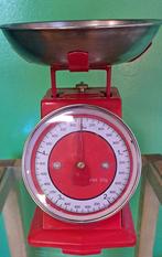 Vintage keuken weegschaal rood, Ophalen of Verzenden, Minder dan 10 kg, Zo goed als nieuw, Keukenweegschaal