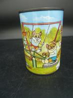 Vintage spaarpot poezenhumor, Verzamelen, Spaarpotten, Ophalen of Verzenden, Zo goed als nieuw, Metaal of Blik, Dier