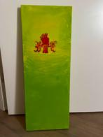 Acryl Schilderij 'In Love' 30x80 cm Abstract Kunstwerk, Ophalen, Minder dan 50 cm, Oorspronkelijke maker, Zo goed als nieuw