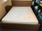 Donker bruin Ikea Malm bed. Afleveren mogelijk, Gebruikt, Bruin, Tweepersoons, 200 cm